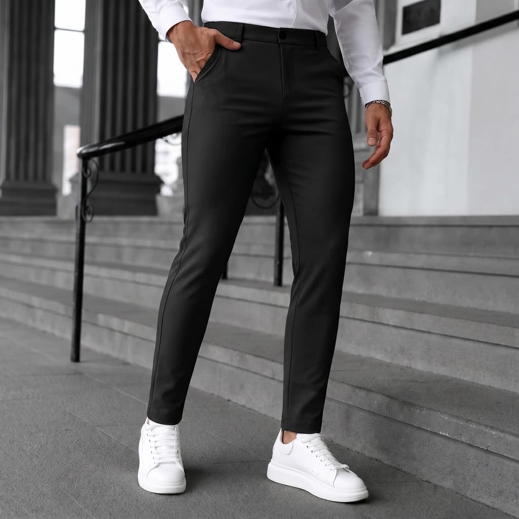 Calça Social Masculina Slim Fit com Conforto e Flexibilidade