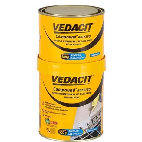 Compound Adesivo Estrutural Vedacit Concreto/ferro 1 Kg