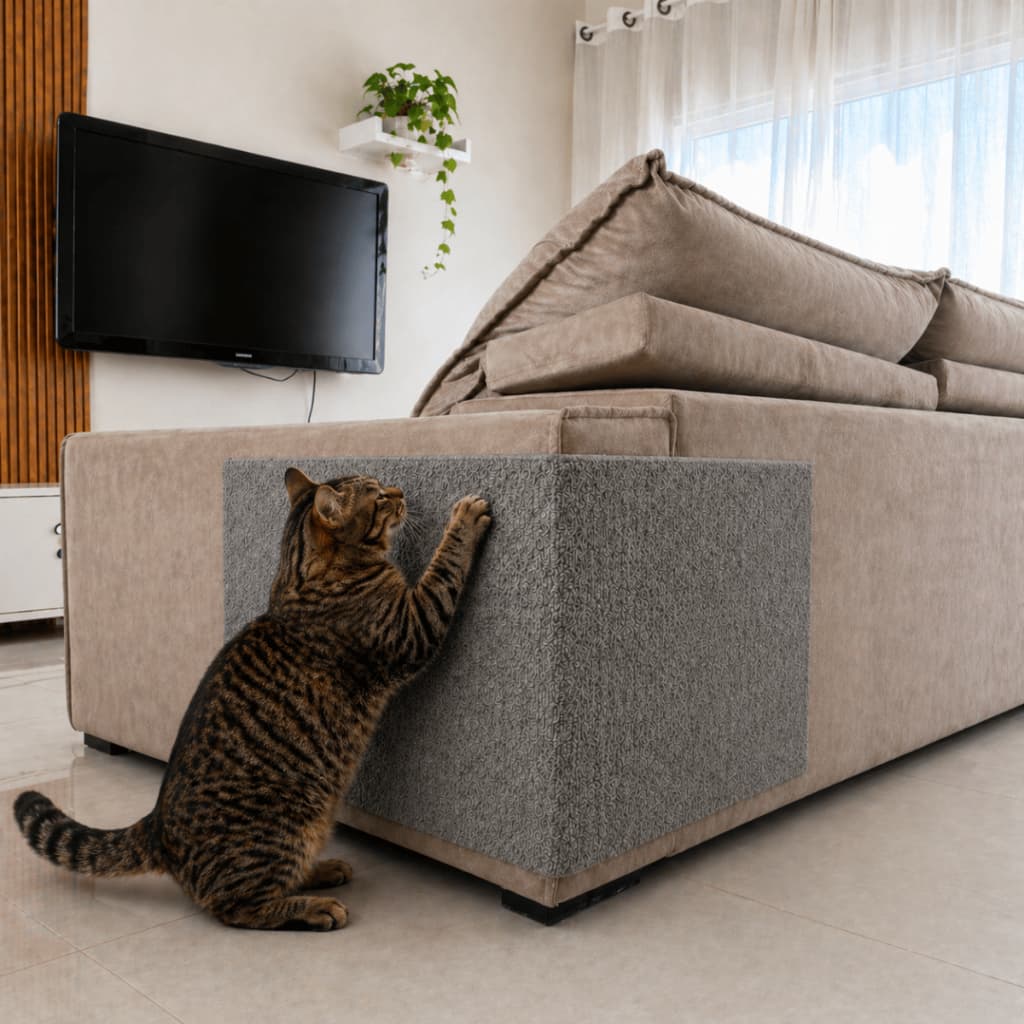 Arranhador Carpete Adesivo 130x50cm para Gato Protetor Canto Sofá Cama - Petliz