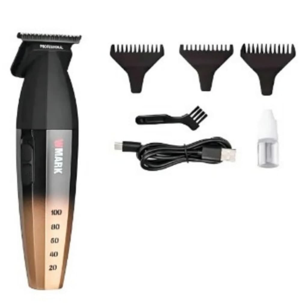 Maquininha de Acabamento Wmark Barbeador NG 325 Dourada 9000 RPM...