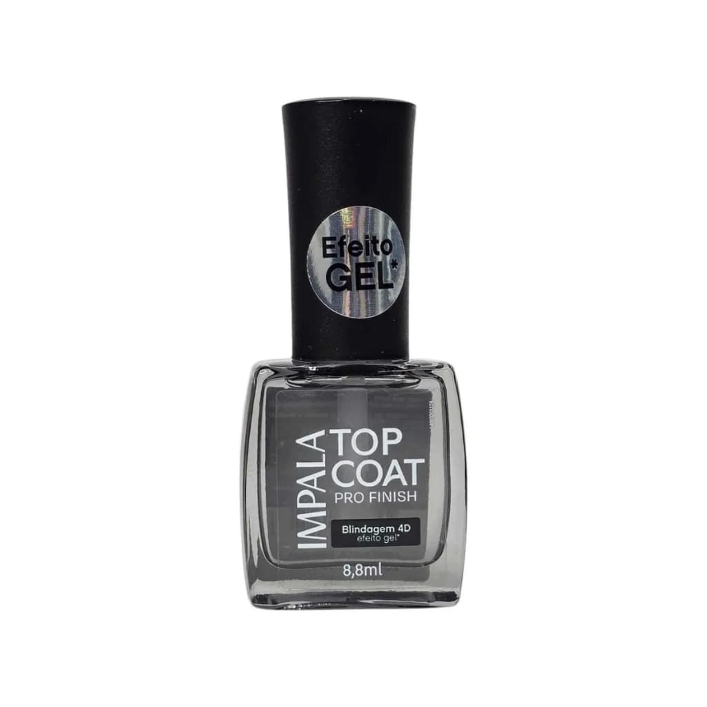 IMPALA Top Coat Pro Finish Efeito Gel + Brilho Absoluto Prolongado + Secagem 90 segundos Hipoalergênico Lançamento