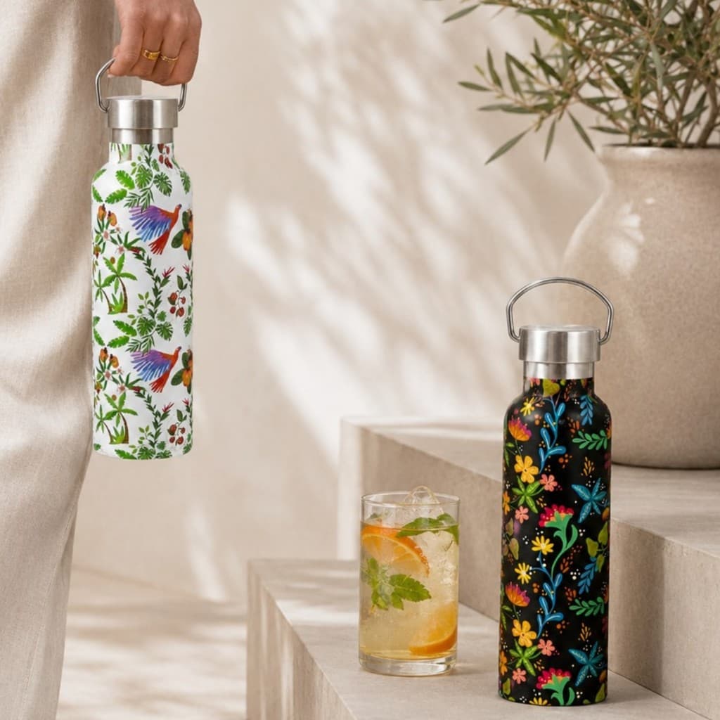 Garrafa Squeeze Térmica Inox ou Vidro com Estampas e Modelos Variados
