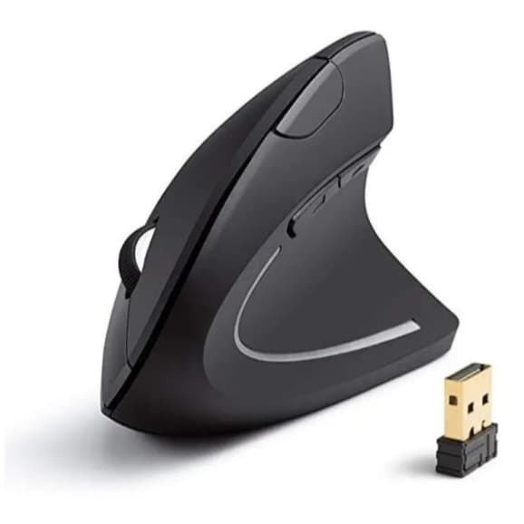 Mouse Vertical Ergonômico 2.4GHz Mouse Óptico Sem Fio
