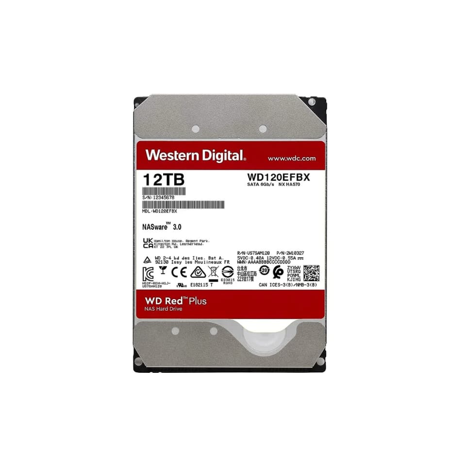Hard Disk WESTERN DIGITAL RED PRO 12TB 7200RPM 512MB SATA 6Gb/s [WD120EFGX] (NAS/24x7)