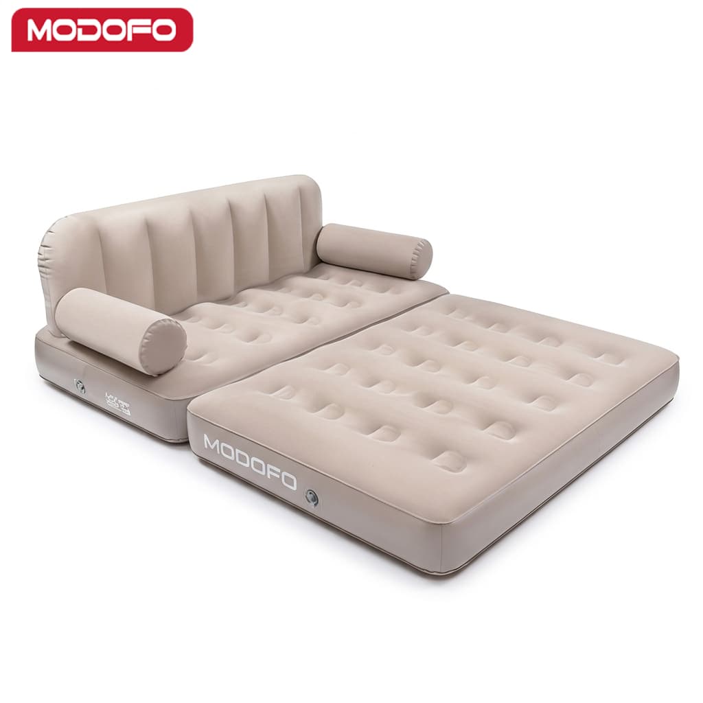 MODOFO Sofá Inflável 2 Lugares Grande Sofá Cama Inflável Casal Com Bomba-Camping Equipment Acampamento Acessórios