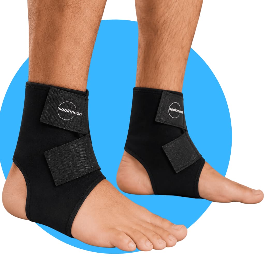 Par Tornozeleira Alta Compressão Ajustável Neoprene Alivio Dor Ortopédica Esporte Proteção