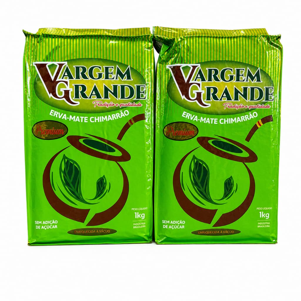 Kit 2 Erva Mate Chimarrão Vargem Grande Tradicional Fresca Verde Premium Alto Rendimento