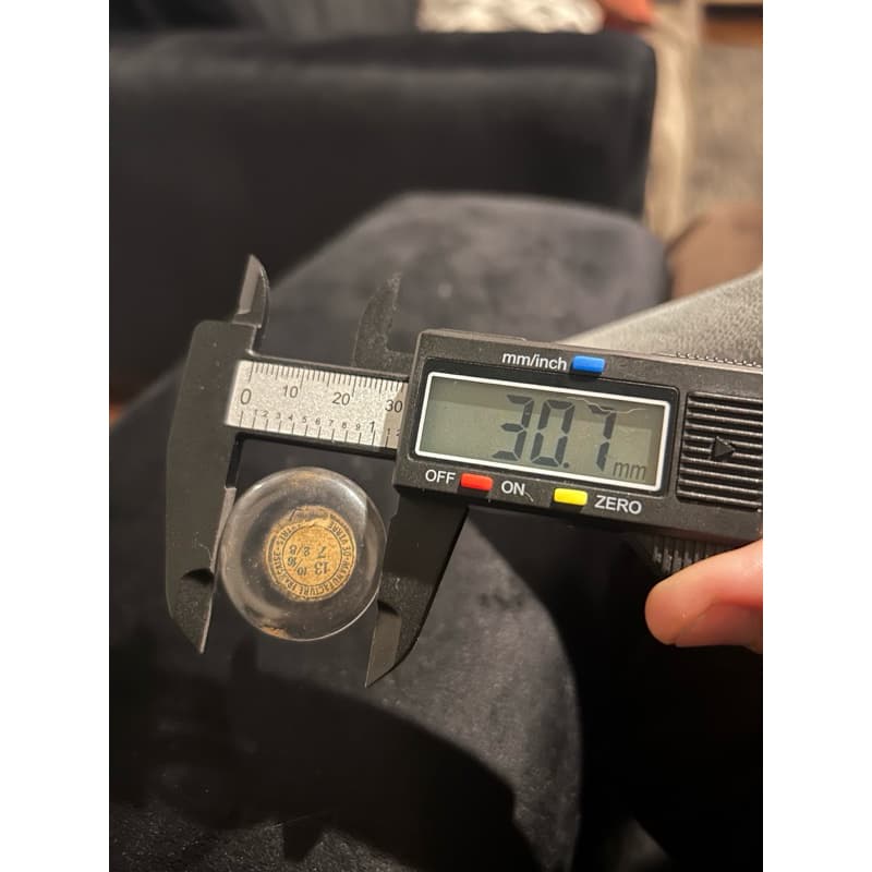 Vidro De Safira Bombe 30,7mm Para Relógio Antigo