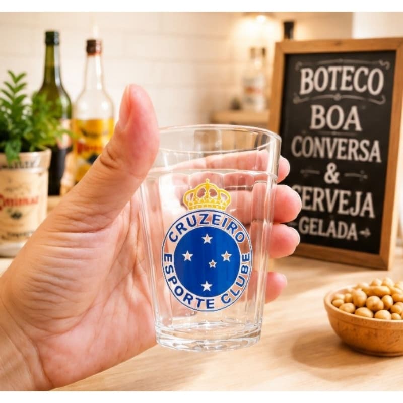 Copo Americano de Vidro Transparente 190 ML Personalizado
