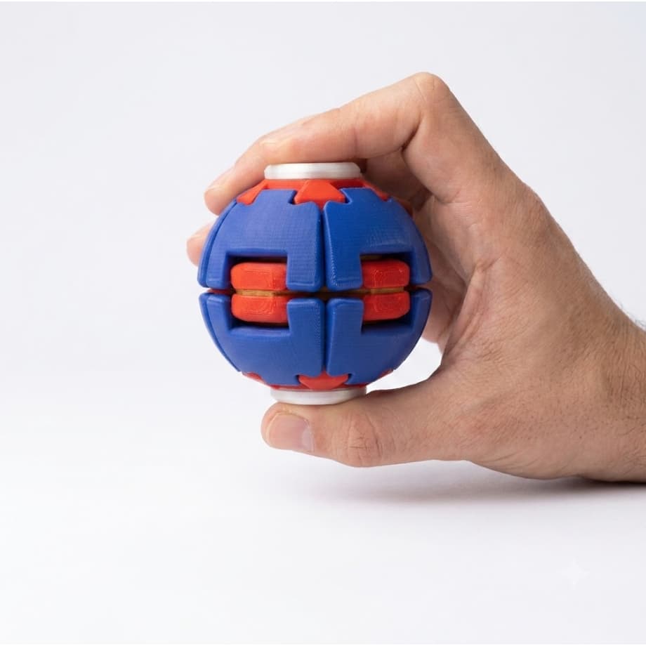 Fidget Toy Ball Anti-Stress Sensorial Aperta e Gira - Brinquedo Spinner Slime Squishy Antiestresse Ansiedade Foco TDAH