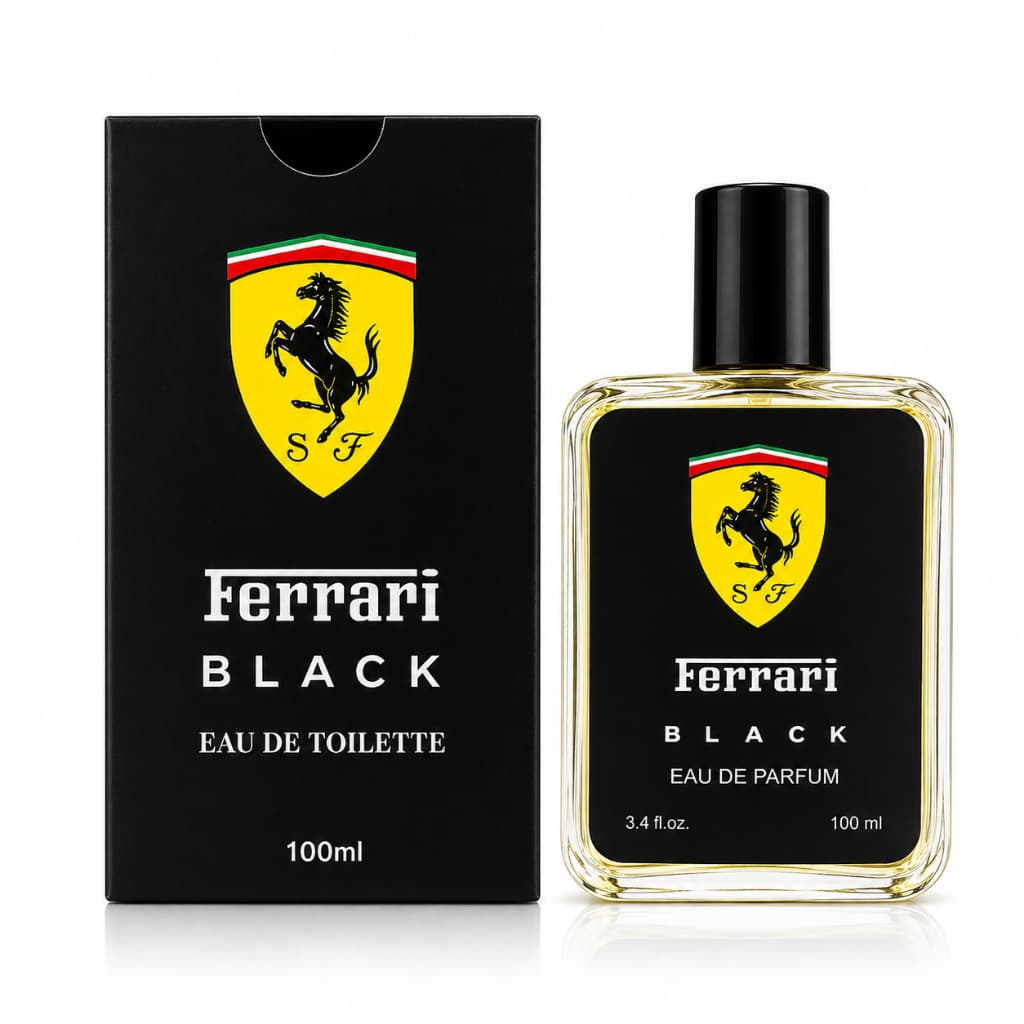 Perfume Ferrari Black EDP 100ml Alta Fixação e Cheiro Marcante