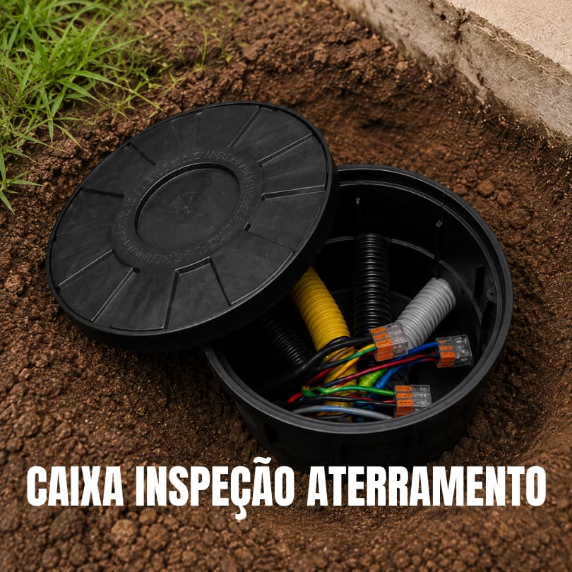 Caixa Balde Inspeção Aterramento Com tampa Pvc Resistente
