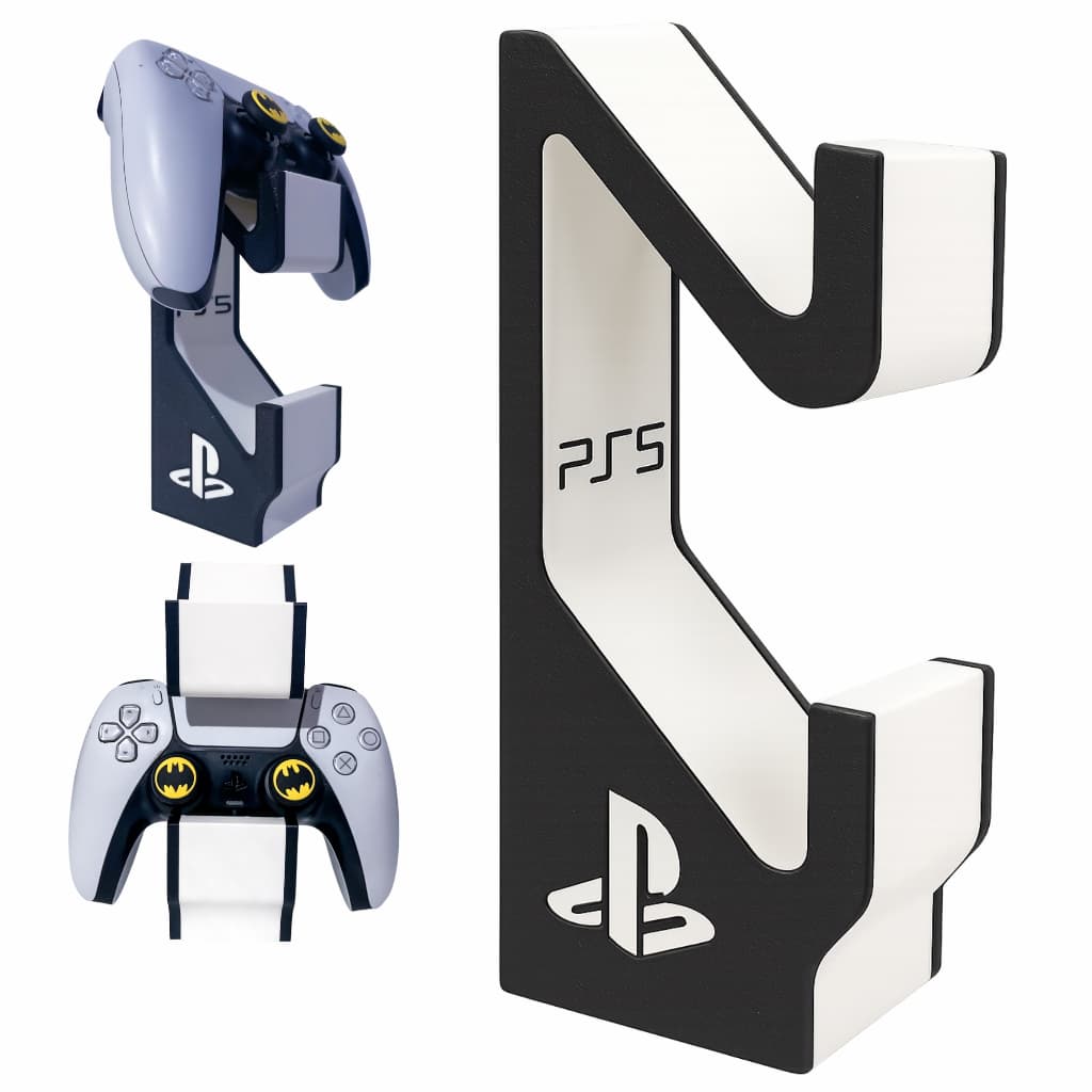 Suporte para 2 Controle PS5 Base Estável Moderna organizador Setup Gamer Vídeo game  Acessório Gamer 3D Lançamento