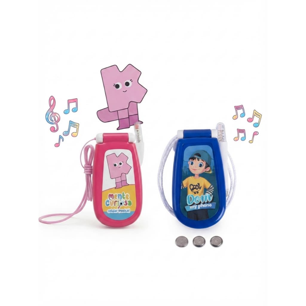 Brinquedo Celular Musical Infantil com Luz a Bateria Infantil menino menina