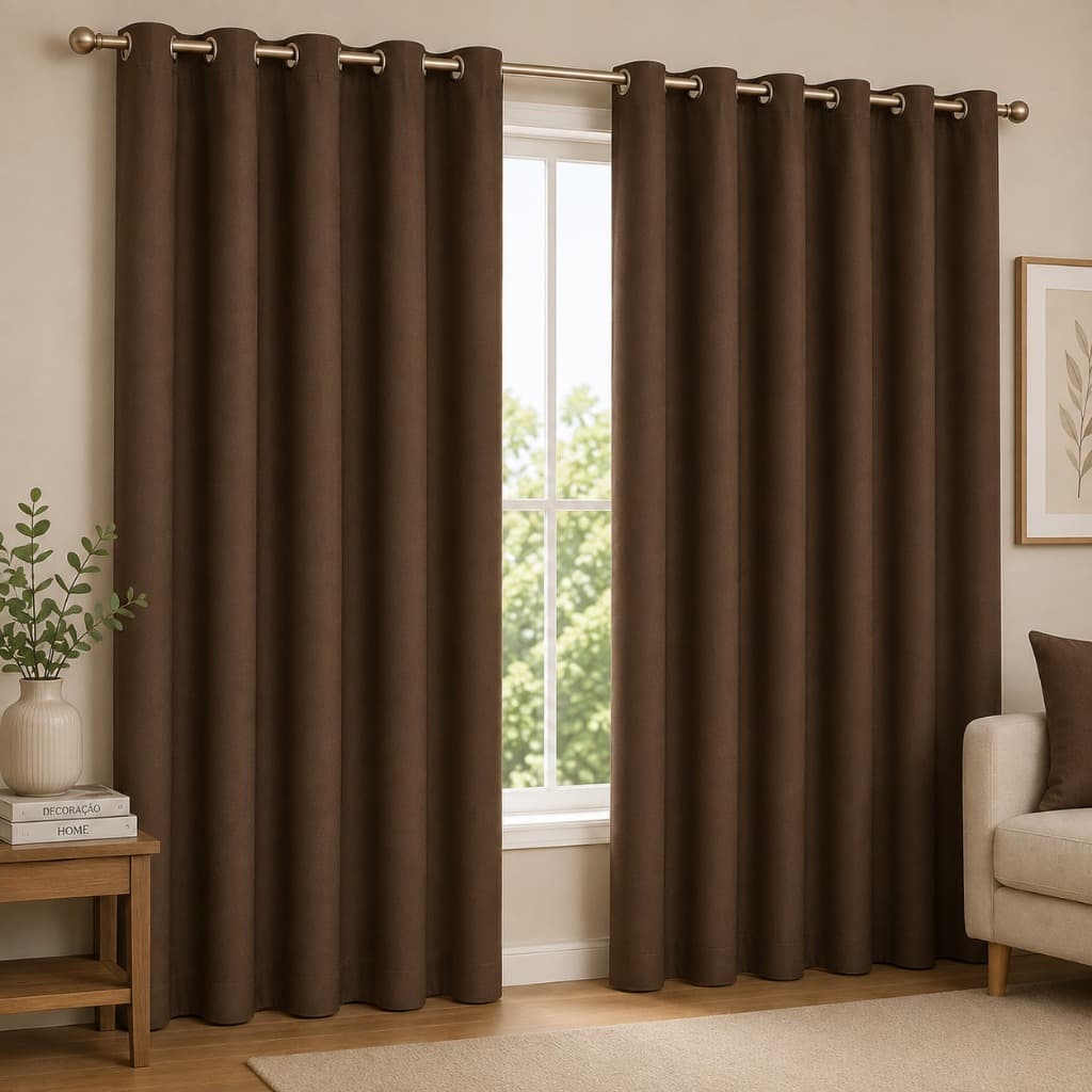 Cortina Microfibra 6,00x2,80m Premium Tecido Macio Diversas Cores