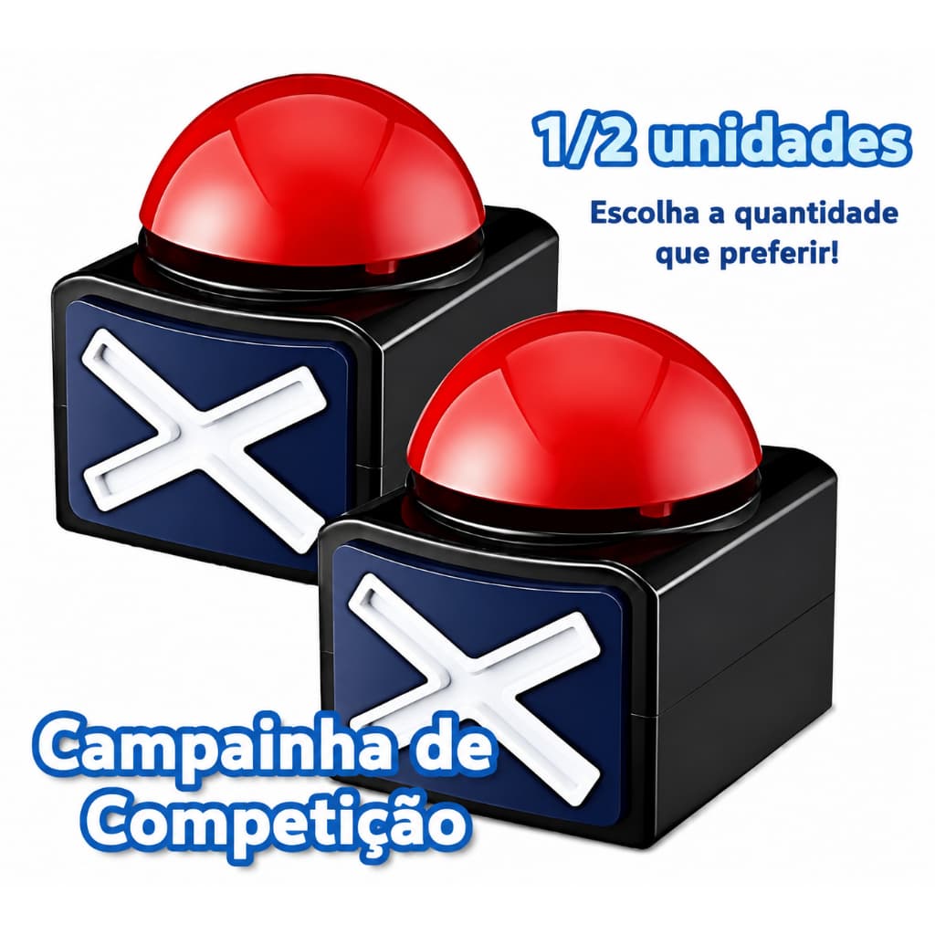 Jogo de Competição com Botão de Resposta para Brincadeiras e Quiz