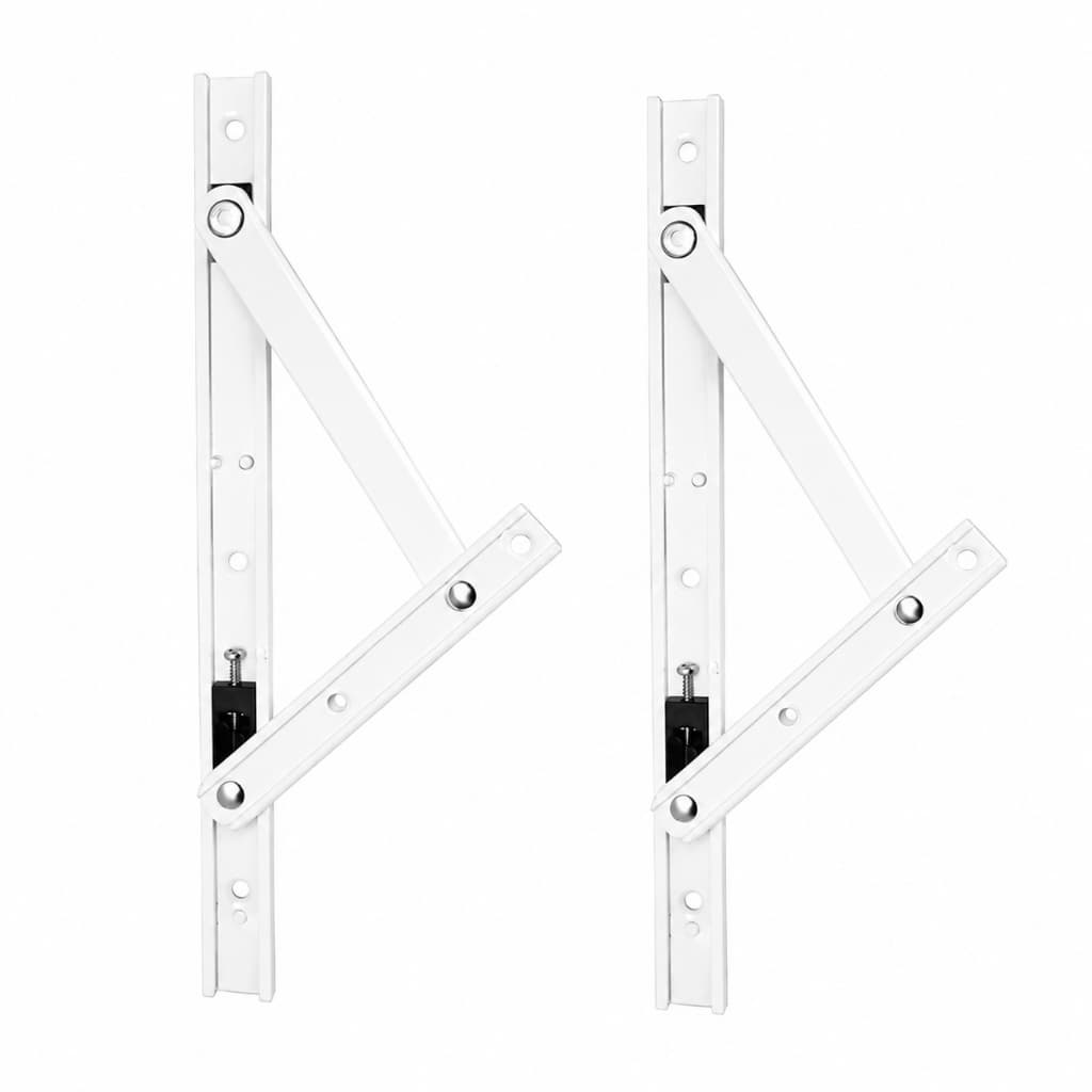 Par Braço Articulador para Janela Maxim-Ar em Alumínio – 40 cm | BRANCO | Universal