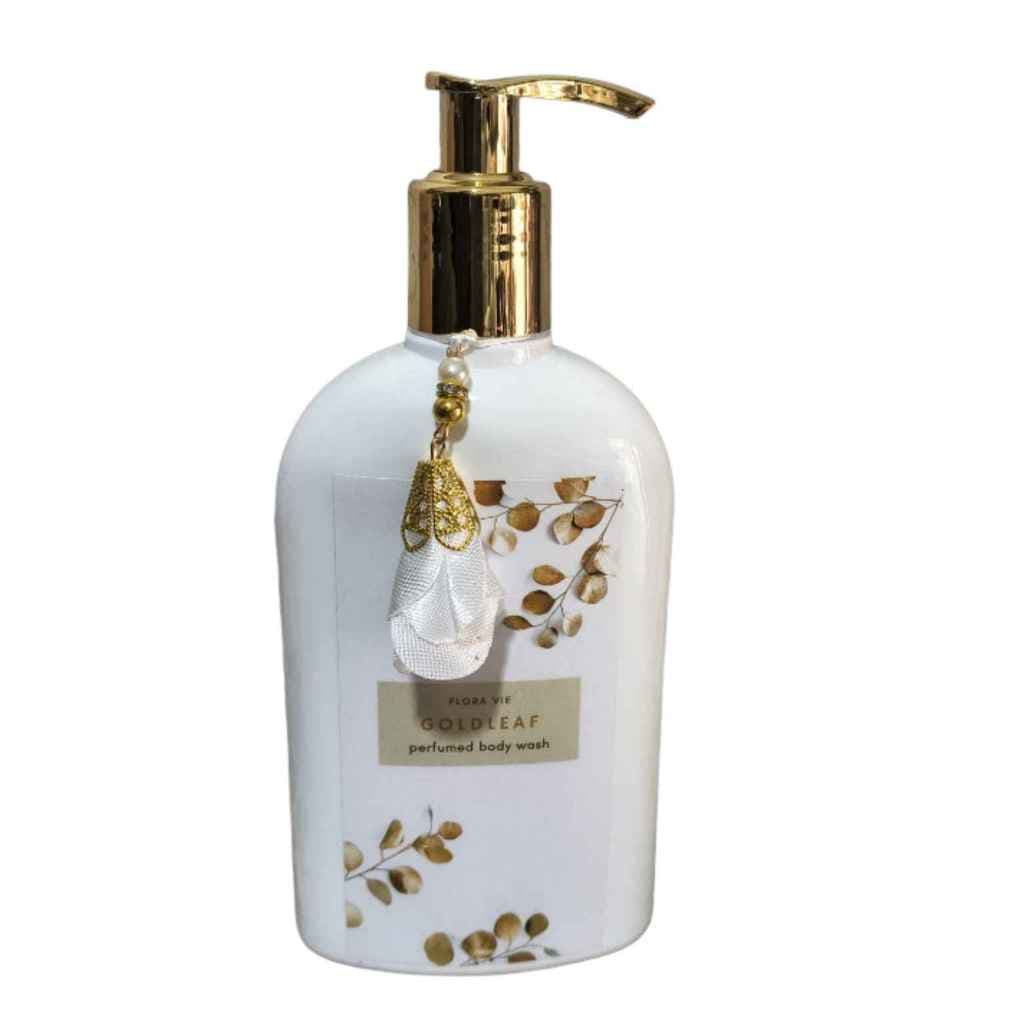Sabonete Liquido Cremoso Gold Leaf Flora Vie 300ml