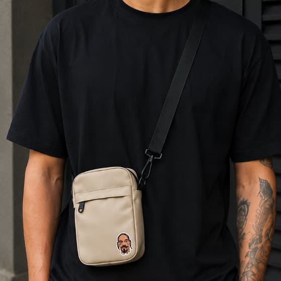 Bolsa Transversal Snoop Dogg Música Shoulder Bag Tiracolo Pochete Unisex Mini
