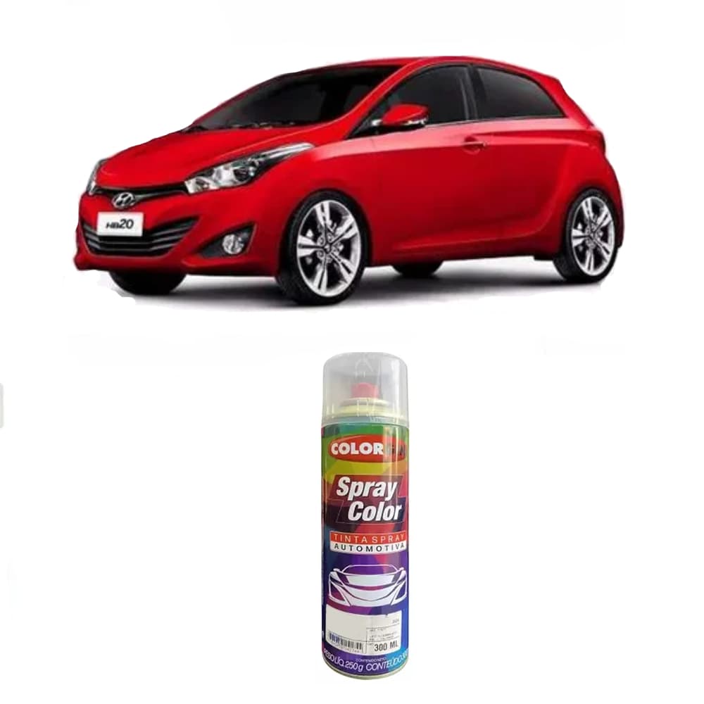 Tinta Automotiva Colorgin Vermelho Tropic Hyundai Spray
