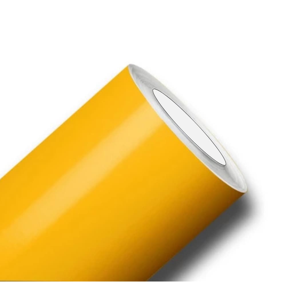 Adesivo Vinil Amarelo Ouro envelopamento Geladeiras Móveis 5 metros