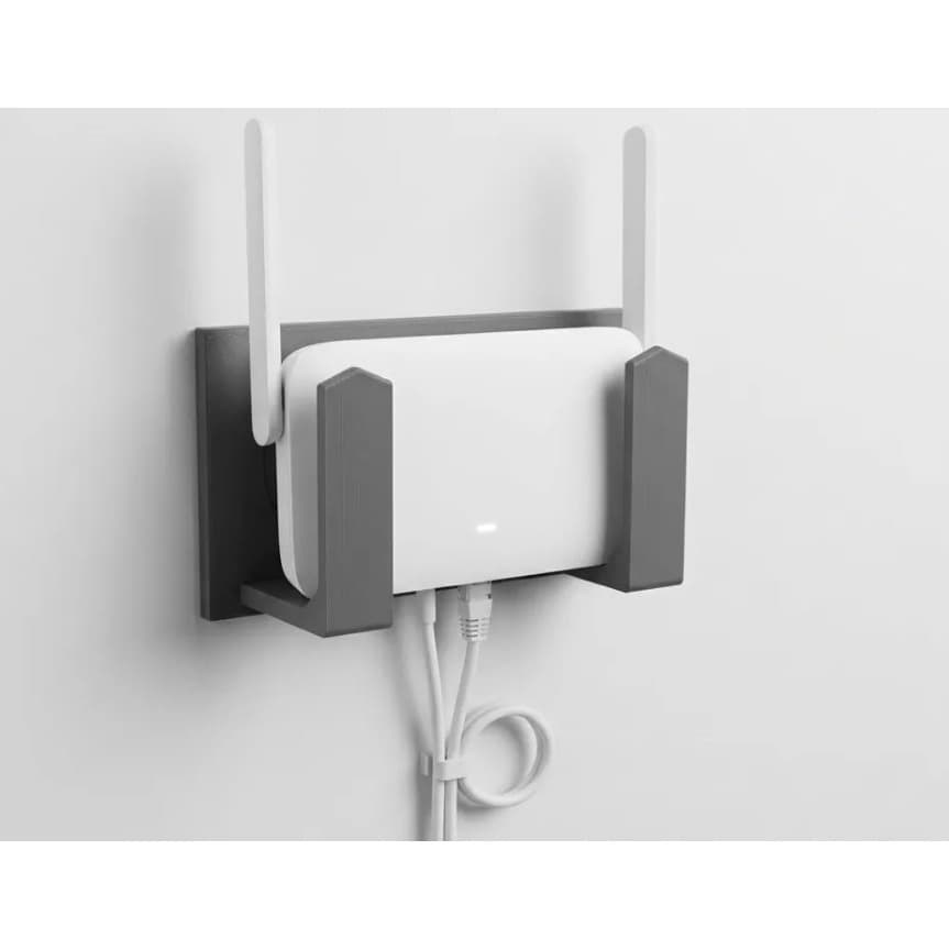 Suporte Roteador WIFI Parede Sem Furo Adesivo 3m Dupla Face / Modem Universal
