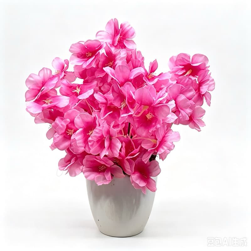 flor artificial cerejeira com vaso copo prática pra decoração casa