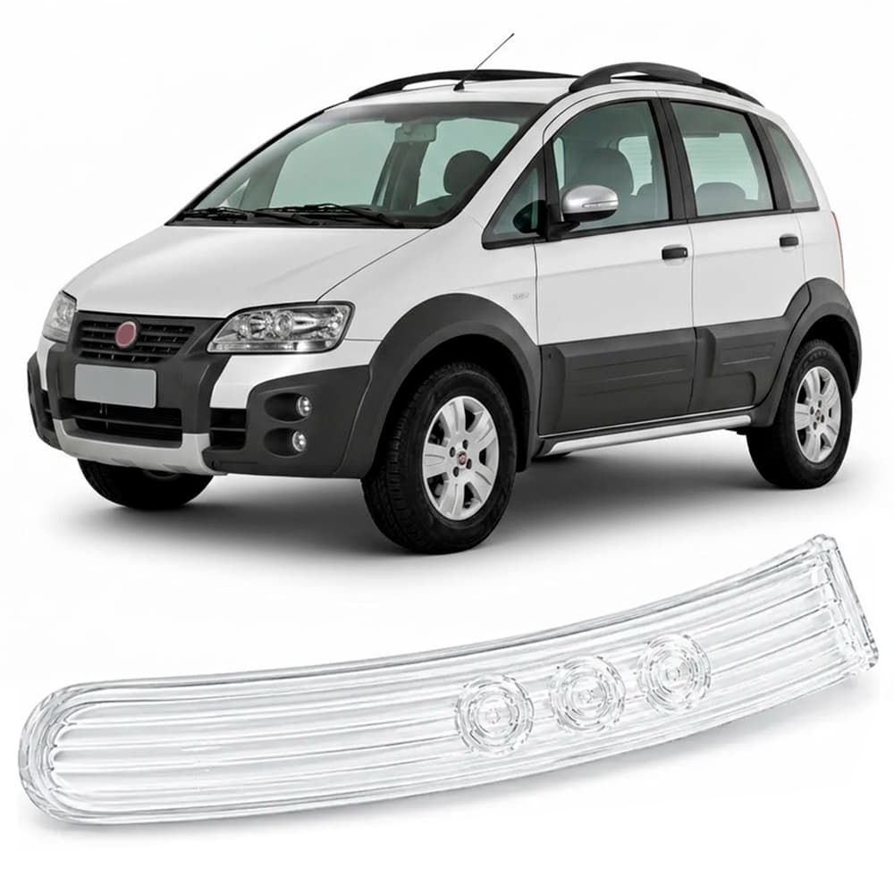 Lente Pisca Seta Retrovisor Palio Weekend Idea Strada Adventure - 1 Lado