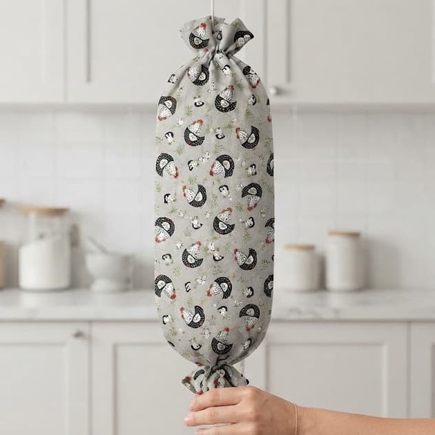 Puxa Saco Organizador Sacos Plásticos Grande Estampado Pronta Entrega Prático Resistente Cozinha Oxford 100% Poliéster