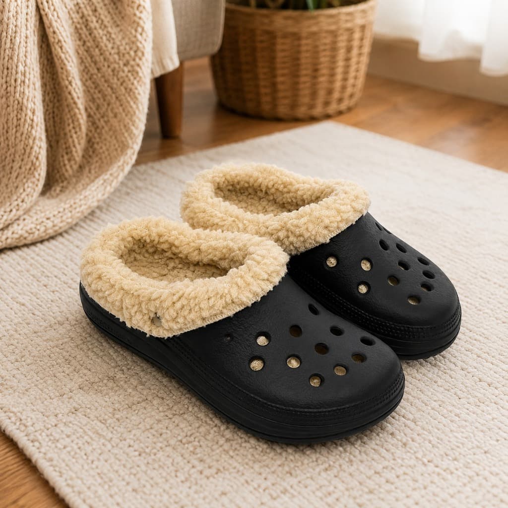 Babuche Forrada Unissex Peluciada Antiderrapante Ultra Conforto Térmica Inverno Leve Macia com Alça Premium