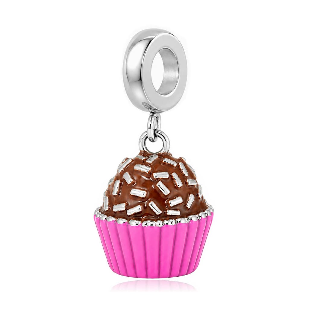 Berloque Aço Inox Brigadeiro Colorido