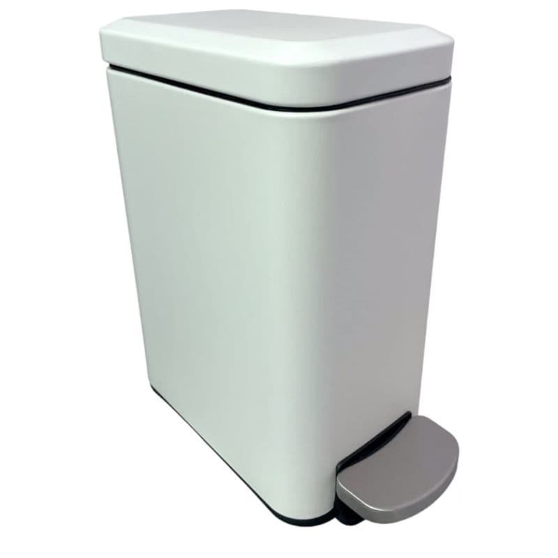Lixeira 6 Litros Pedal Banheiro Cozinha Aço Inox