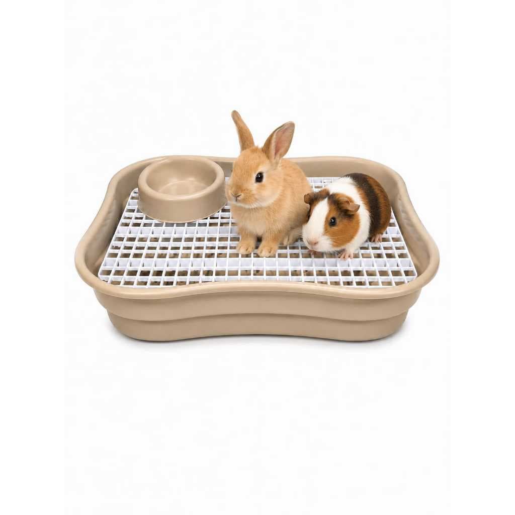 Sanitário Banheiro bandeja GRADE Alta Pet para Coelho e Porquinho da Índia Promoção Envio Imediato