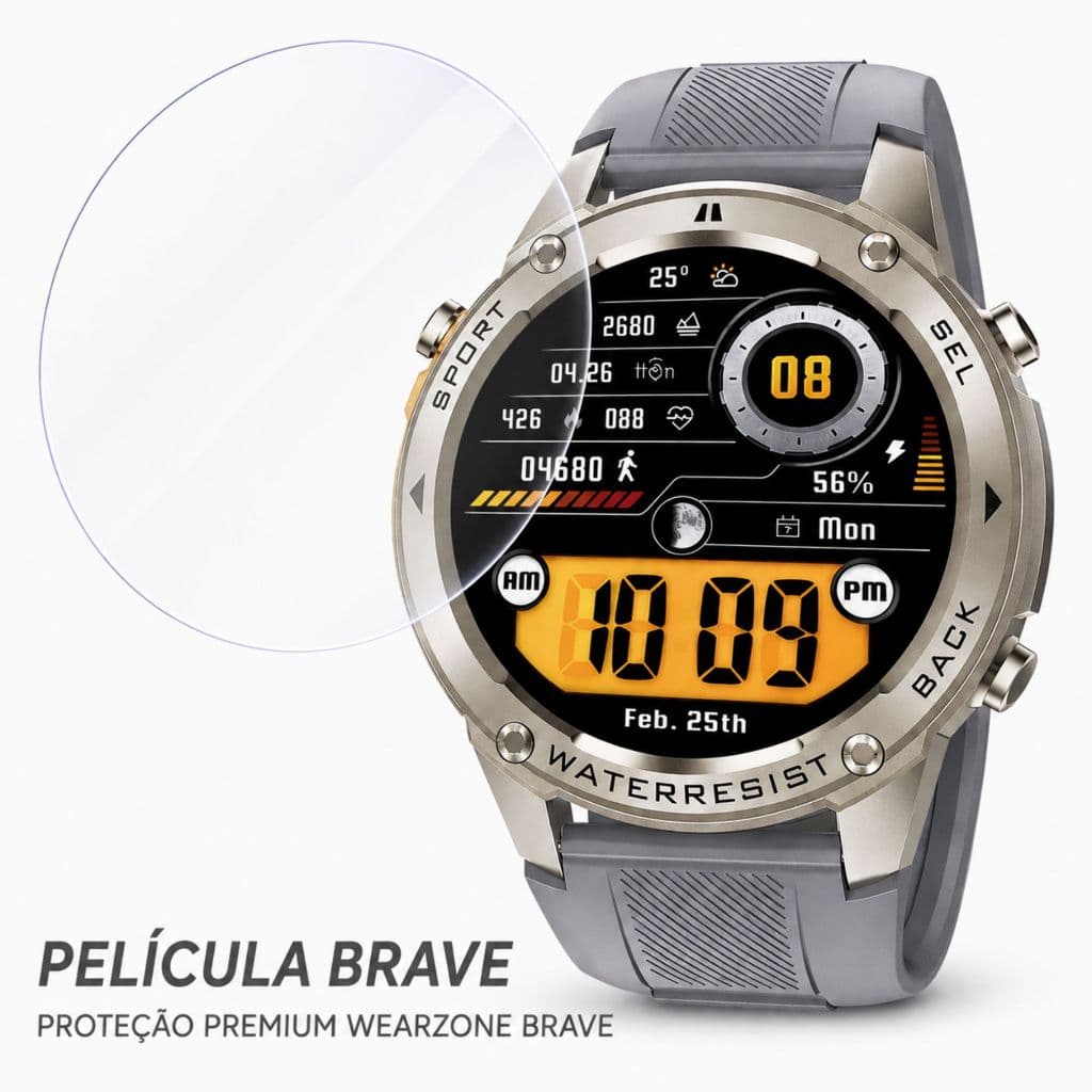 Película Para Smartwatch Wearzone Brave Redondo Antirrisco 37mm