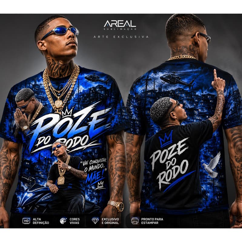 camisa Poze do rodo