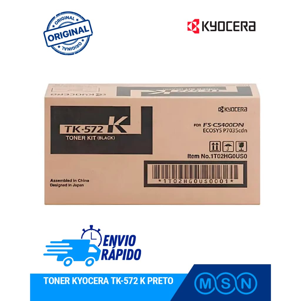 Toner Kyocera TK-572K Preto / TK-572M Magenta Original