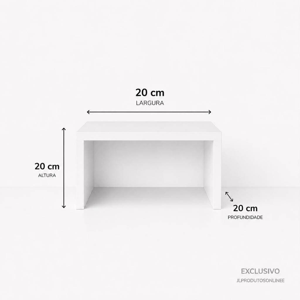 Organizadora para Armários – MDF Branco 20x20x20 cm