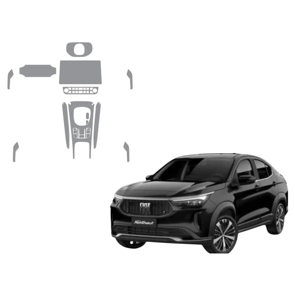 Kit Pelicula Ppf Proteção Interna  Antirrisco Fiat  Fastback 20 A 25