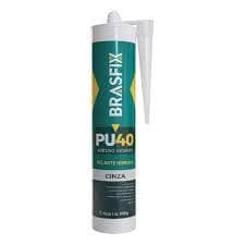 KIT 12 UNIDADES SELANTE PU40 BRASFIX CARTUCHO CINZA
