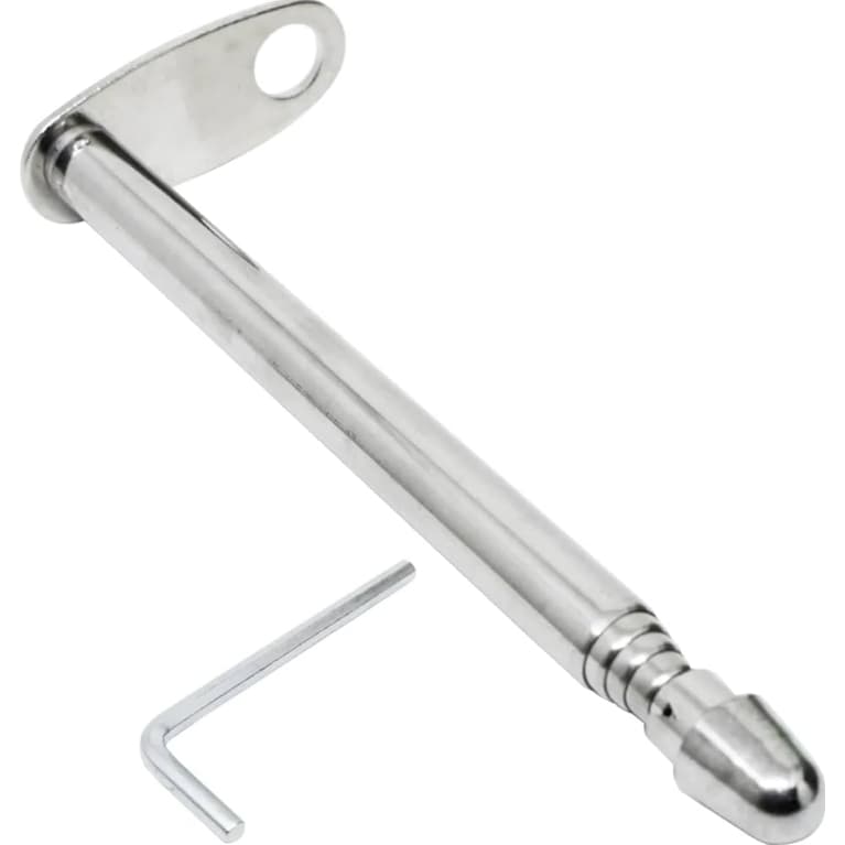 Antena Corta Pipa 7 Estágios Prata Para Moto Retrovisor