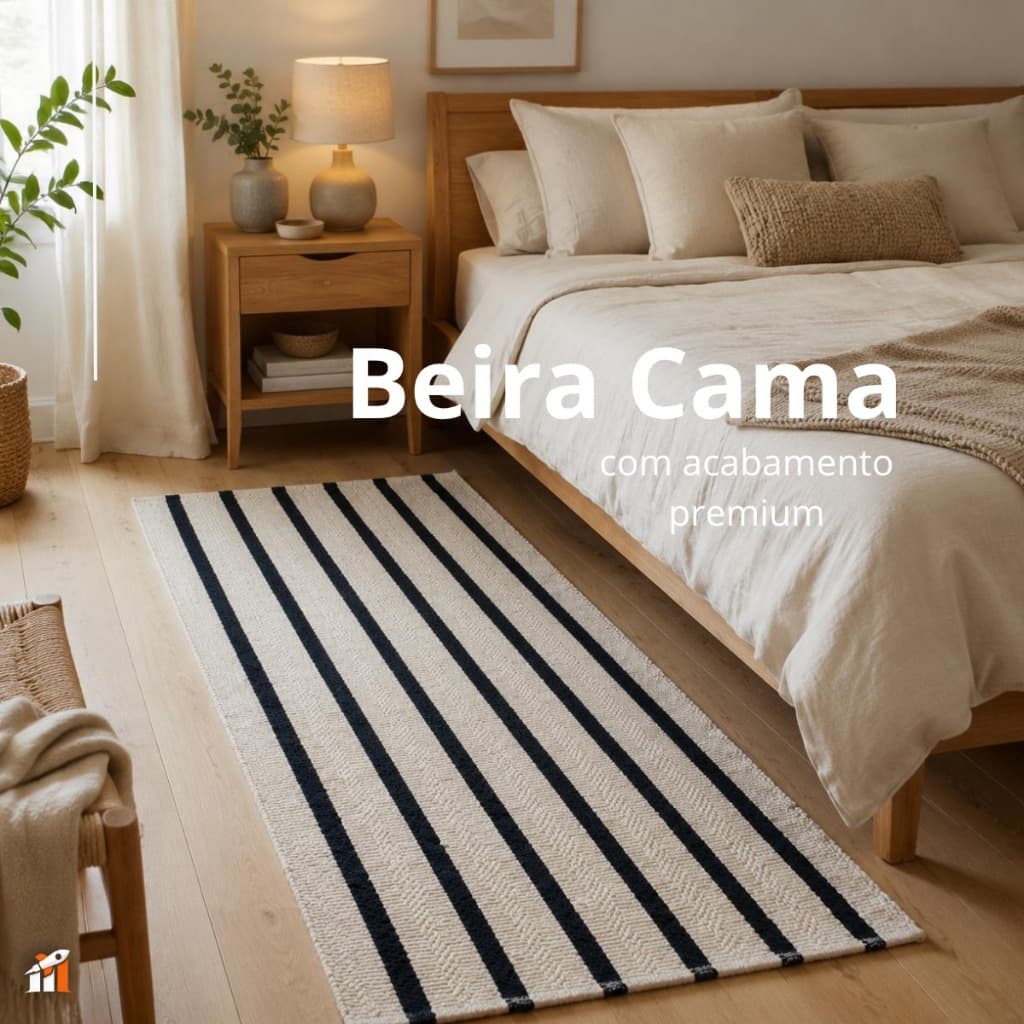Beira Cama Premium 1,50x0,70 Luxo Moderno Macio e Decorativo para Quarto