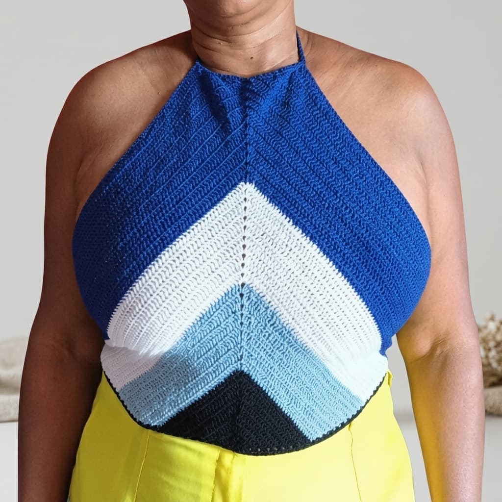 Cropped Feminino de Crochê | Top de Crochê | Cropped de Crochê Feminino