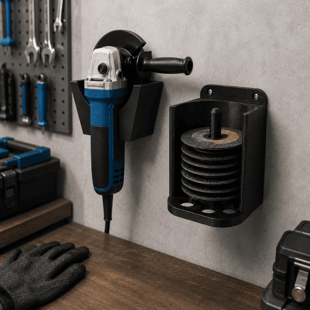 Kit Completo Organizador para Esmerilhadeira e Discos De Corte