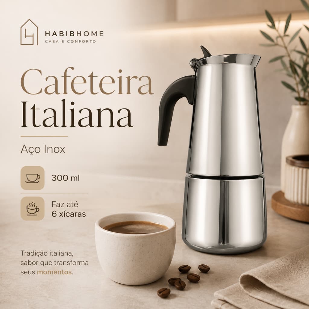Cafeteira Italiana Moka Alumínio Café Expresso 3 6 9 12 Xícaras Fogão Casa Cozinha Café Manual