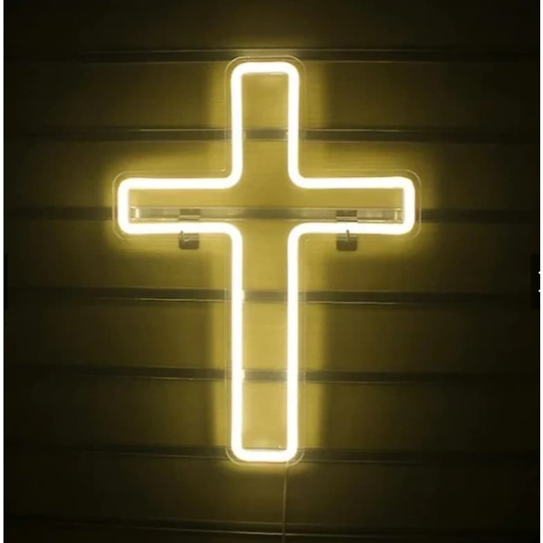 Luminária Cruz tamanho grande 100cm de altura