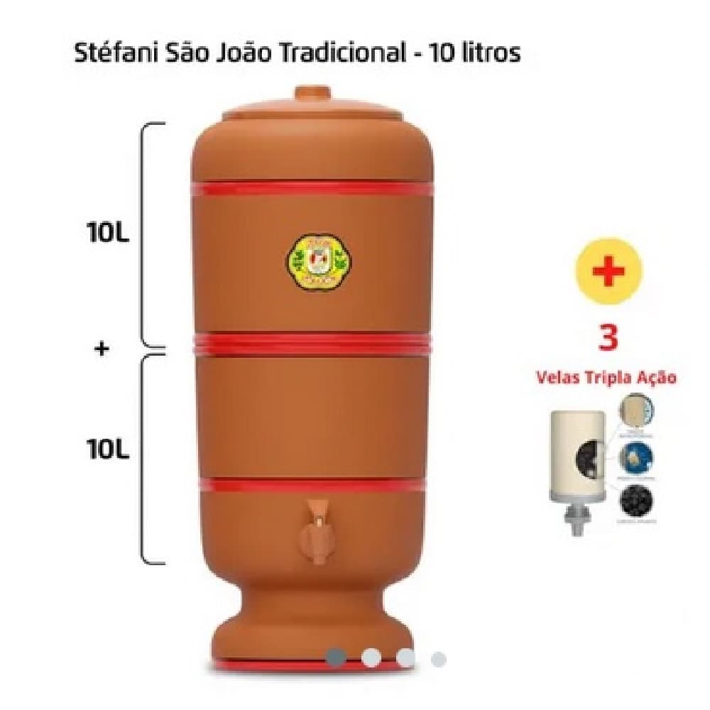 Filtro São João - 3 Velas - 10L