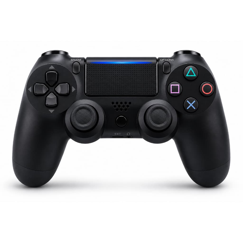 Controle Sem Fio Compatível com PS4 Bluetooth Joystick Gamepad Vibração Touchpad Bateria Recarregável Premium