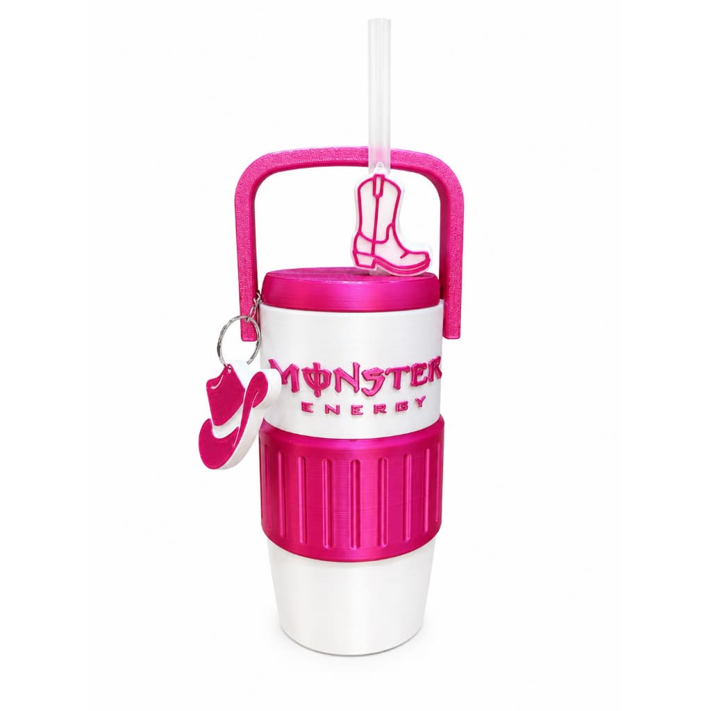 Kit Country Copo Monster Porta-Lata 473ml com Canudo + Pingentes Bota e Chapéu Abridor de lata | Monster | Baly