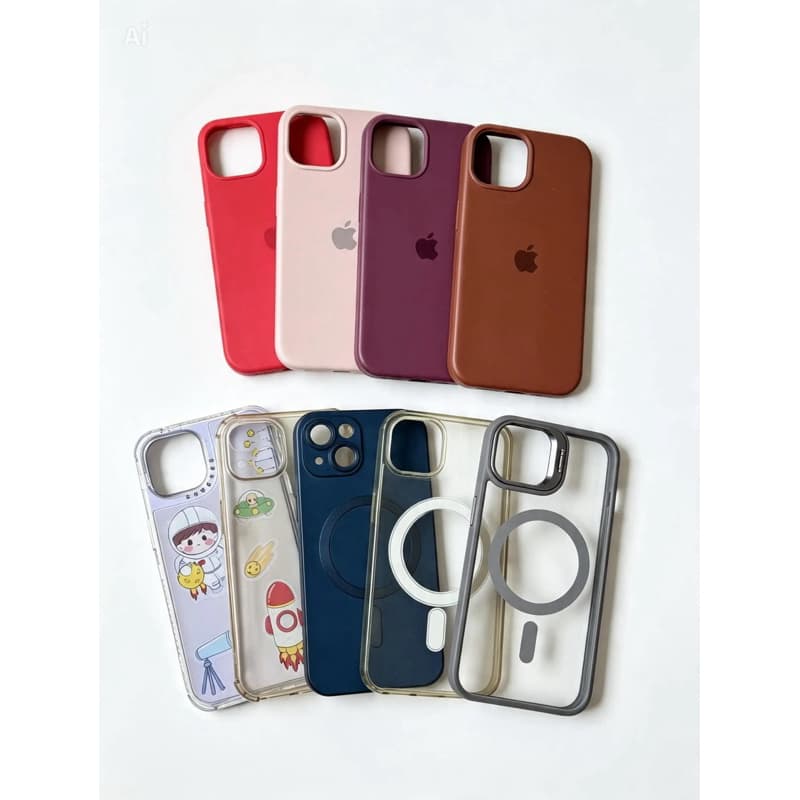 Kit 9 Capas Magnética MagSafe para iPhone 13 normal Fosca Antichoque Proteção
