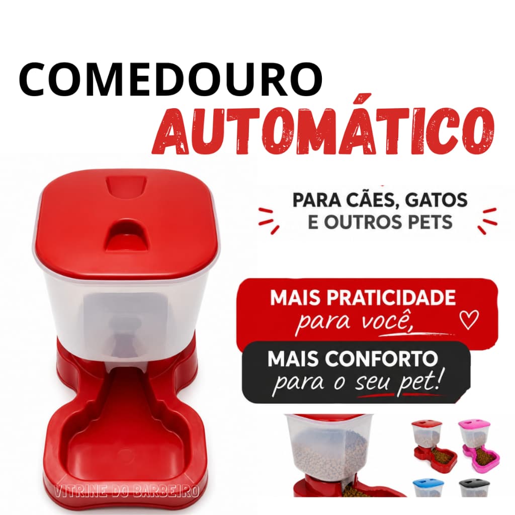 Comedouro Automático 8 Litros Cachorro E Gato Prático